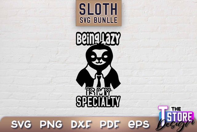 Sloth SVG Design | Lazy Design SVG | SVG File SVG The T Store Design 