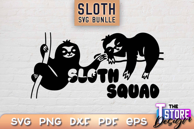 Sloth SVG Design | Lazy Design SVG | SVG File SVG The T Store Design 