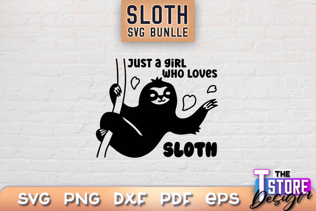 Sloth SVG Design | Lazy Design SVG | SVG File SVG The T Store Design 