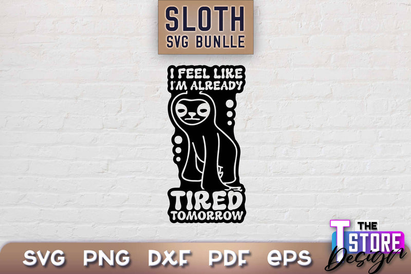 Sloth SVG Design | Lazy Design SVG | SVG File SVG The T Store Design 