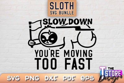 Sloth SVG Design | Lazy Design SVG | SVG File SVG The T Store Design 