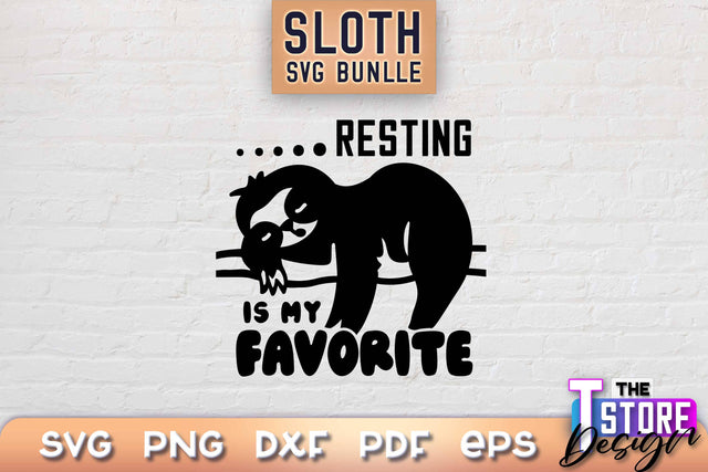 Sloth SVG Design | Lazy Design SVG | SVG File SVG The T Store Design 