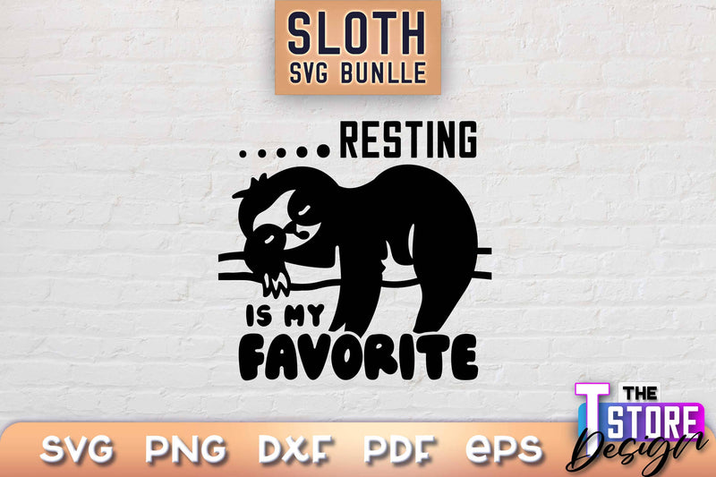 Sloth SVG Design | Lazy Design SVG | SVG File SVG The T Store Design 