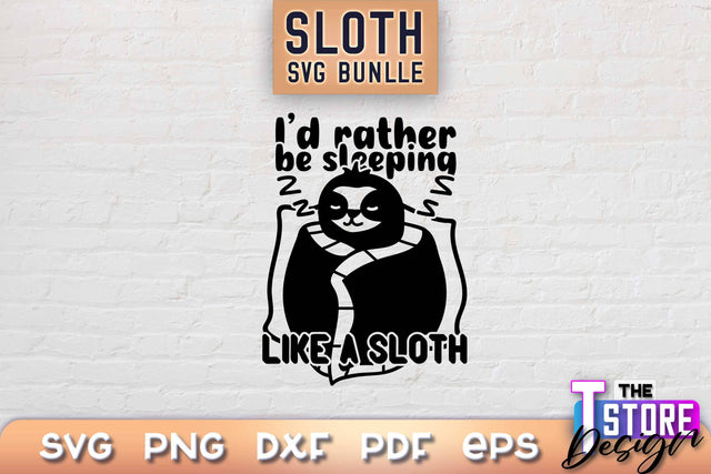 Sloth SVG Design | Lazy Design SVG | SVG File SVG The T Store Design 