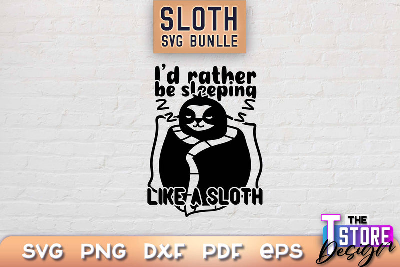 Sloth SVG Design | Lazy Design SVG | SVG File SVG The T Store Design 