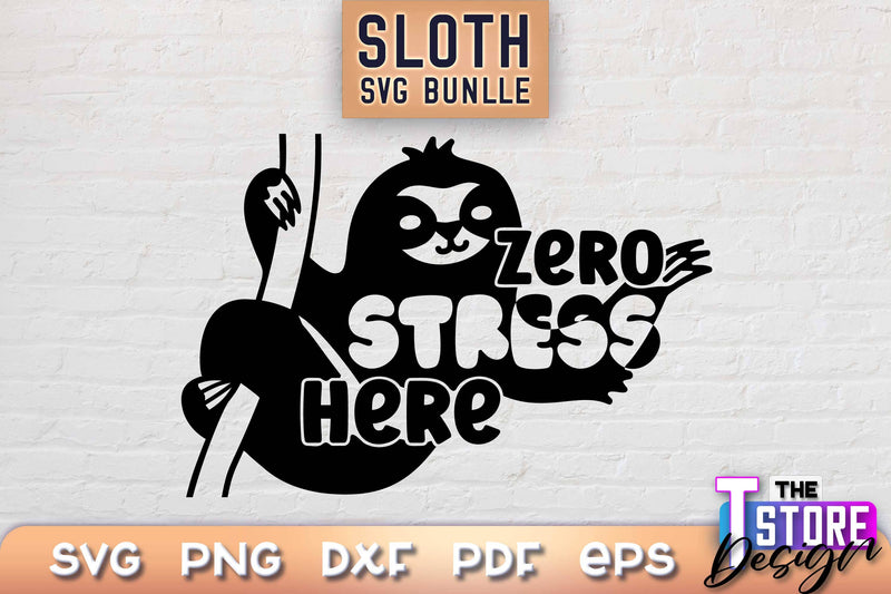 Sloth SVG Design | Lazy Design SVG | SVG File SVG The T Store Design 