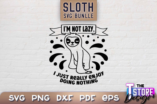 Sloth SVG Design | Lazy Design SVG | SVG File SVG The T Store Design 