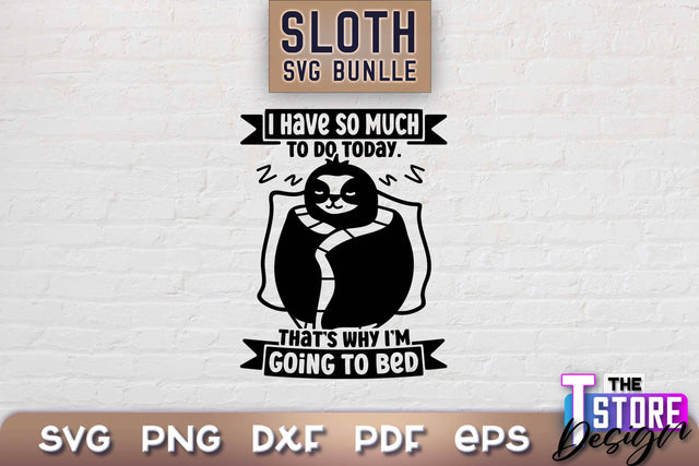 Sloth SVG Design | Lazy Design SVG | SVG File SVG The T Store Design 