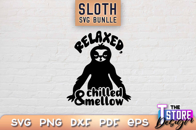 Sloth SVG Design | Lazy Design SVG | SVG File SVG The T Store Design 