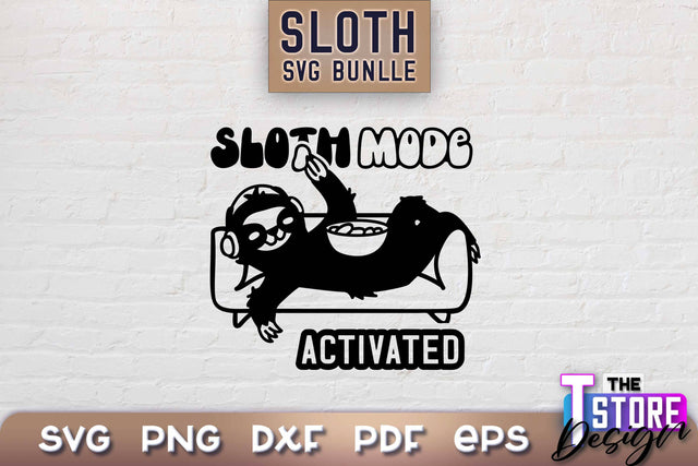 Sloth SVG Design | Lazy Design SVG | SVG File SVG The T Store Design 