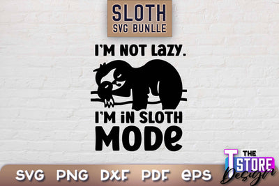 Sloth SVG Design | Lazy Design SVG | SVG File SVG The T Store Design 