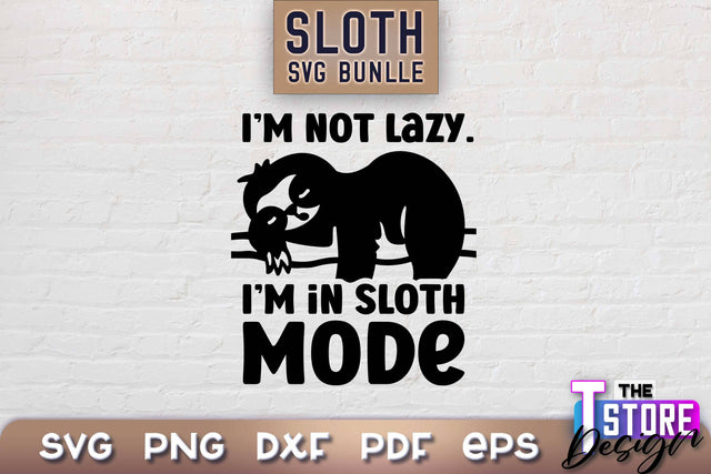 Sloth SVG Design | Lazy Design SVG | SVG File SVG The T Store Design 