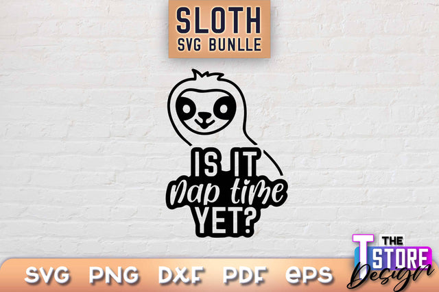Sloth SVG Design | Lazy Design SVG | SVG File SVG The T Store Design 