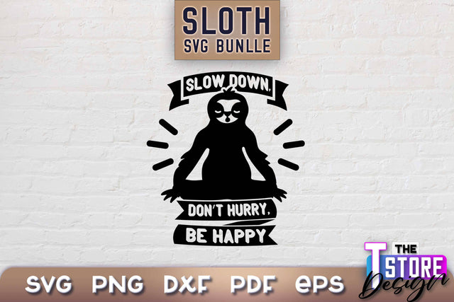 Sloth SVG Design | Lazy Design SVG | SVG File SVG The T Store Design 