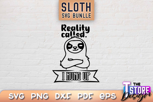 Sloth SVG Design | Lazy Design SVG | SVG File SVG The T Store Design 