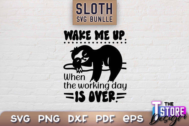 Sloth SVG Design | Lazy Design SVG | SVG File SVG The T Store Design 