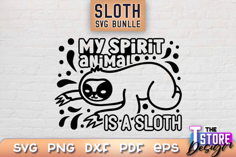 Sloth SVG Design | Lazy Design SVG | SVG File SVG The T Store Design 
