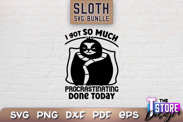 Sloth SVG Design | Lazy Design SVG | SVG File SVG The T Store Design 