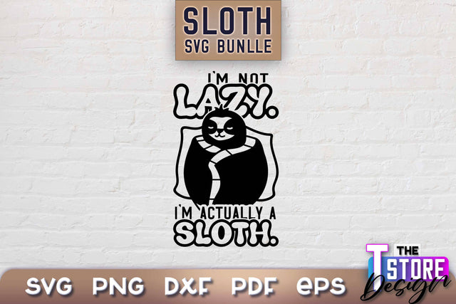 Sloth SVG Design | Lazy Design SVG | SVG File SVG The T Store Design 