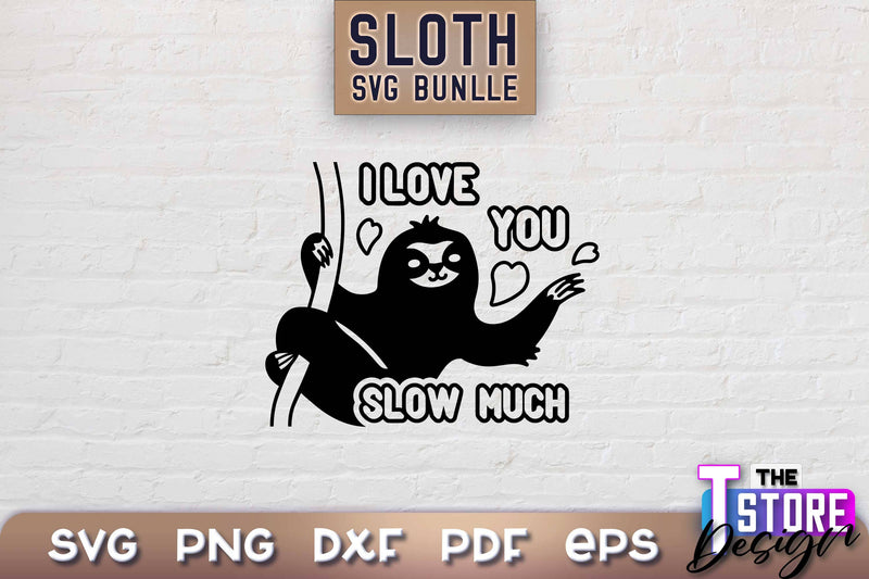 Sloth SVG Design | Lazy Design SVG | SVG File SVG The T Store Design 