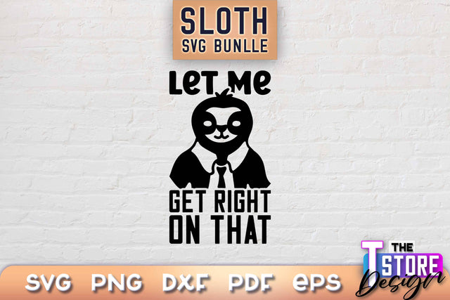 Sloth SVG Design | Lazy Design SVG | SVG File SVG The T Store Design 