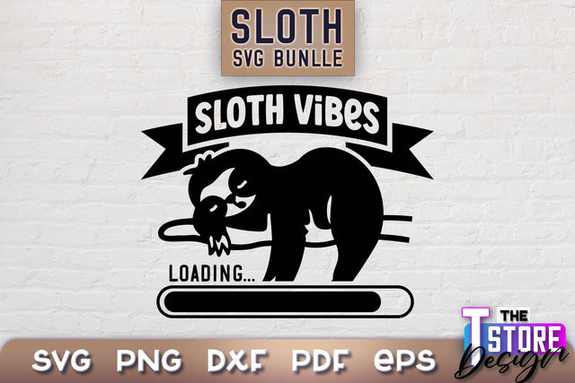Sloth SVG Design | Lazy Design SVG | SVG File SVG The T Store Design 