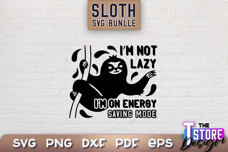 Sloth SVG Design | Lazy Design SVG | SVG File SVG The T Store Design 