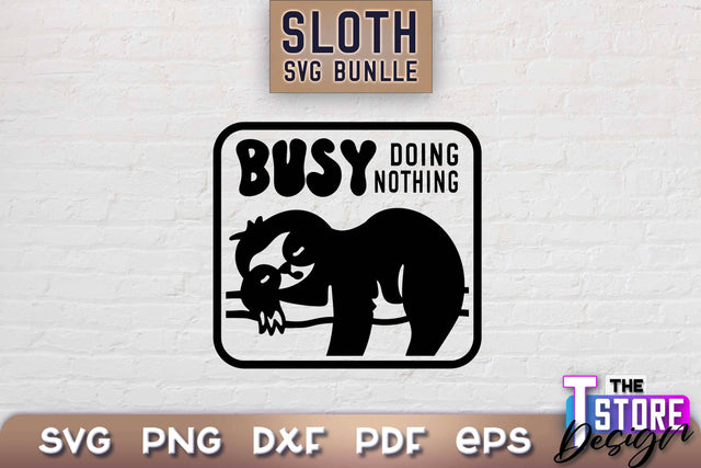 Sloth SVG Design | Lazy Design SVG | SVG File SVG The T Store Design 