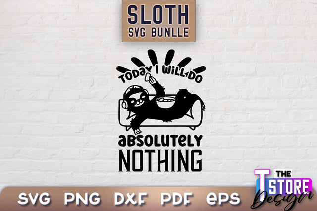 Sloth SVG Design | Lazy Design SVG | SVG File SVG The T Store Design 