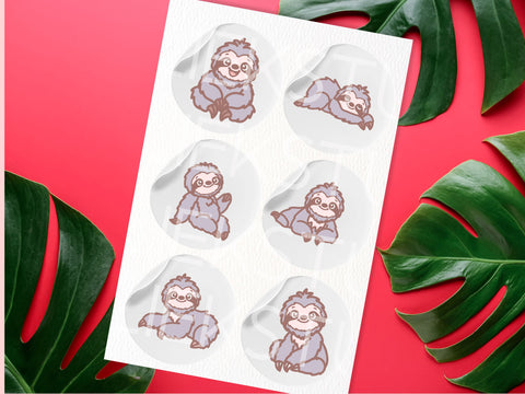 Sloth SVG Design Set SVG HalieKStudio 