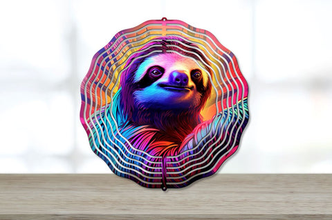 Sloth Wind Spinner Sublimation Designs Bundle Sublimation Regulrcrative 