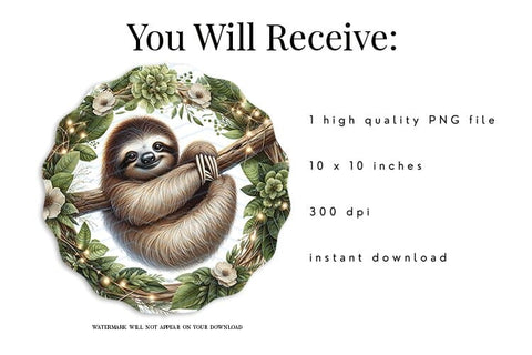 Sloth Wind Spinner Sublimation PNG Sublimation BijouBay 