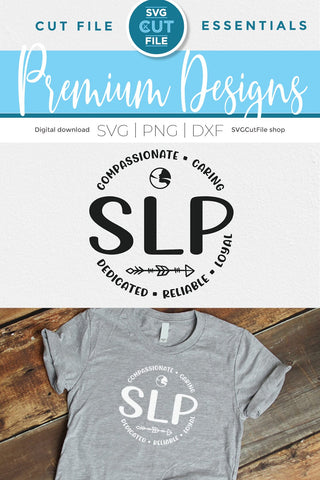 SLP svg, a Speech therapy unisex svg for Cricut SVG SVG Cut File 