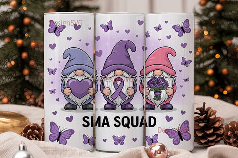 SMA Squad 20oz Tumbler Wrap Sublimation DesignSVG 