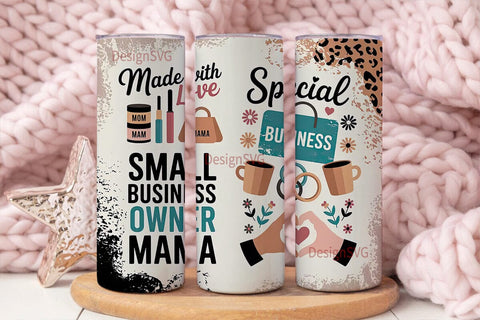 Small Business Mama Tumbler Wrap Sublimation DesignSVG 