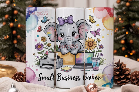 Small Business Owner 20oz Tumbler Wrap Sublimation DesignSVG 