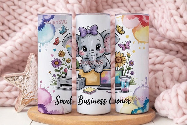 Small Business Owner 20oz Tumbler Wrap Sublimation DesignSVG 