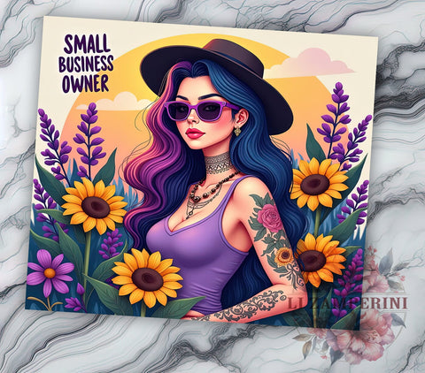 Small Business Owner Girl, Sarcastic Tumbler Design, 20oz PNG Sublimation, Funny Tumbler Wrap, Digital Download Tumbler, Crafting Gift Idea, Unique Tumbler Design Sublimation Li Zamperini 