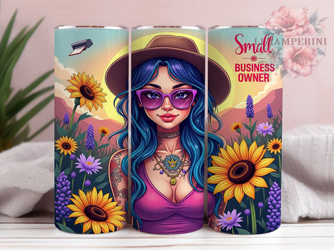 Small Business Owner Girl, Sarcastic Tumbler Design, 20oz PNG Sublimation, Funny Tumbler Wrap, Digital Download Tumbler, Crafting Gift Idea, Unique Tumbler Design Sublimation Li Zamperini 