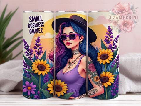 Small Business Owner Girl, Sarcastic Tumbler Design, 20oz PNG Sublimation, Funny Tumbler Wrap, Digital Download Tumbler, Crafting Gift Idea, Unique Tumbler Design Sublimation Li Zamperini 