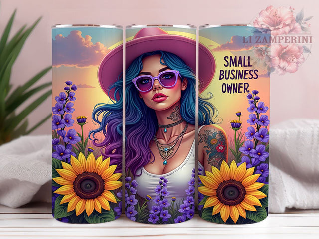 Small Business Owner Girl, Sarcastic Tumbler Design, 20oz PNG Sublimation, Funny Tumbler Wrap, Digital Download Tumbler, Crafting Gift Idea, Unique Tumbler Design Sublimation Li Zamperini 