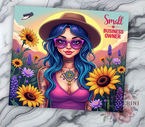 Small Business Owner Girl, Sarcastic Tumbler Design, 20oz PNG Sublimation, Funny Tumbler Wrap, Digital Download Tumbler, Crafting Gift Idea, Unique Tumbler Design Sublimation Li Zamperini 