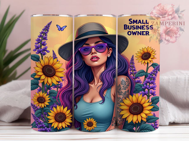 Small Business Owner Girl, Sarcastic Tumbler Design, 20oz PNG Sublimation, Funny Tumbler Wrap, Digital Download Tumbler, Crafting Gift Idea, Unique Tumbler Design Sublimation Li Zamperini 