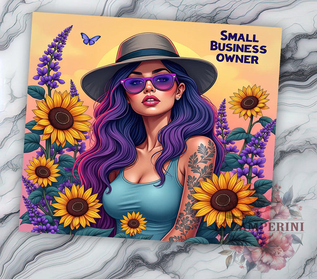 Small Business Owner Girl, Sarcastic Tumbler Design, 20oz PNG ...