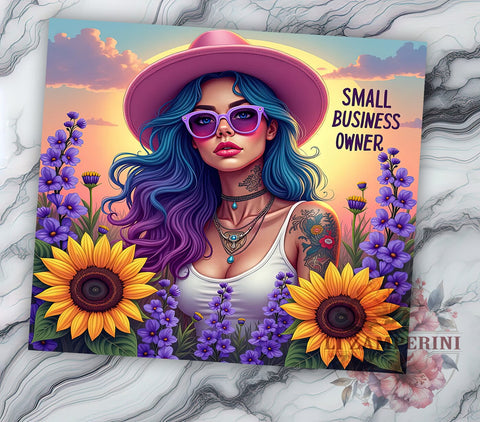 Small Business Owner Girl, Sarcastic Tumbler Design, 20oz PNG Sublimation, Funny Tumbler Wrap, Digital Download Tumbler, Crafting Gift Idea, Unique Tumbler Design Sublimation Li Zamperini 