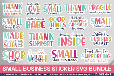 Small Business Sticker Svg Bundle SVG designmaster24 