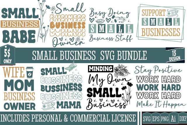 Small Business Svg Bundle,Small Business Svg Design,Small Business Shirt Design Bundle,Svg Cut File For Cricut ,Funny Svg BUndle,Svg Bundle SVG BlackCatsMedia 