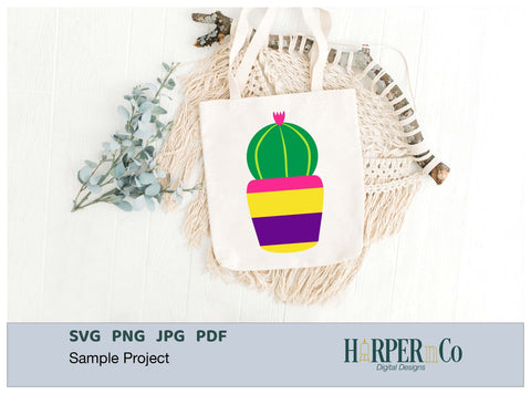 Small Cactus SVG PNG Cut EPS File SVG HarperNCo 