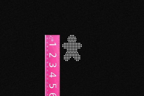 Small Gingerbread Man Rhinestone Template SVG SVG Risa Rocks It 