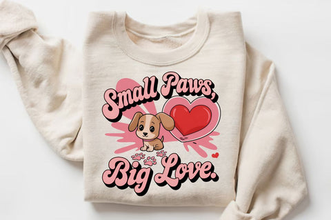 Small paws big love Sublimation Design Sublimation Regulrcrative 